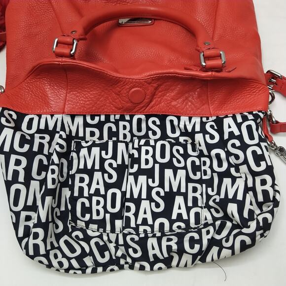 Marc by Marc Jacobs Classic Q Scarlet Red Leather Double Handles Shoulder Bag - Picture 10 of 16